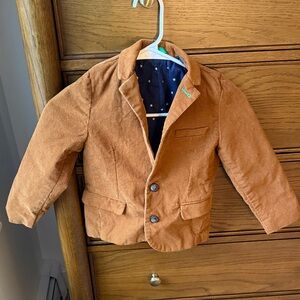 Mini Boden Tan Corduroy Kids Blazer size 5-6